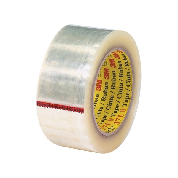 3M 2'' x 110 yds. Clear 3M 371 Carton Sealing Tape, 36PK BUY00023165 - main